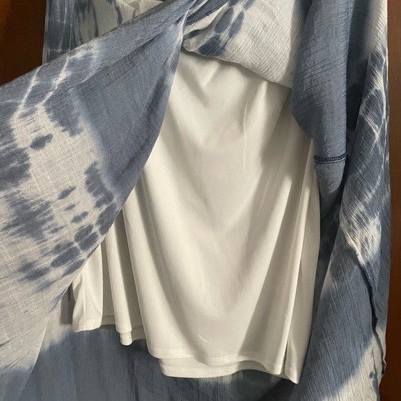 Blue/white tie dye skirt - Picture 5 of 12